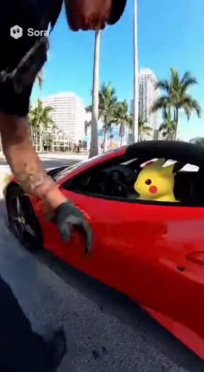 Body Cam: Officer Pursues Pikachu in Stolen Ferrari