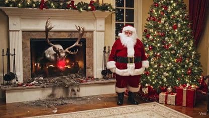 Rudolph's Rampage: A Christmas Catastrophe AI prompt example (Video)