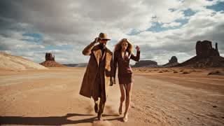 Desert Runway: A Cinematic Fashion Editorial AI prompt example (Video)